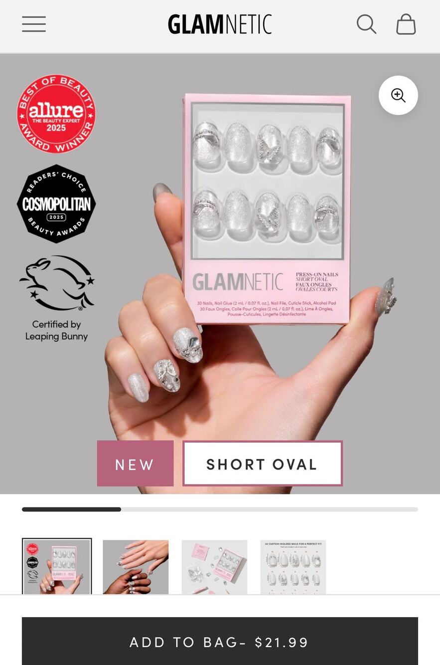 NIB glamnetic gems collection - new release - diamond